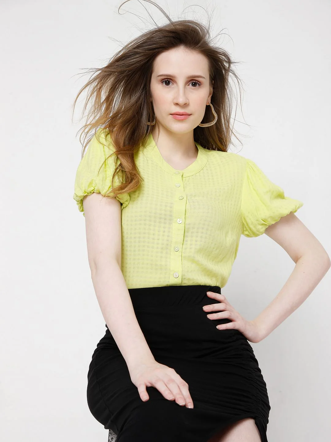 Yellow Check Shirt