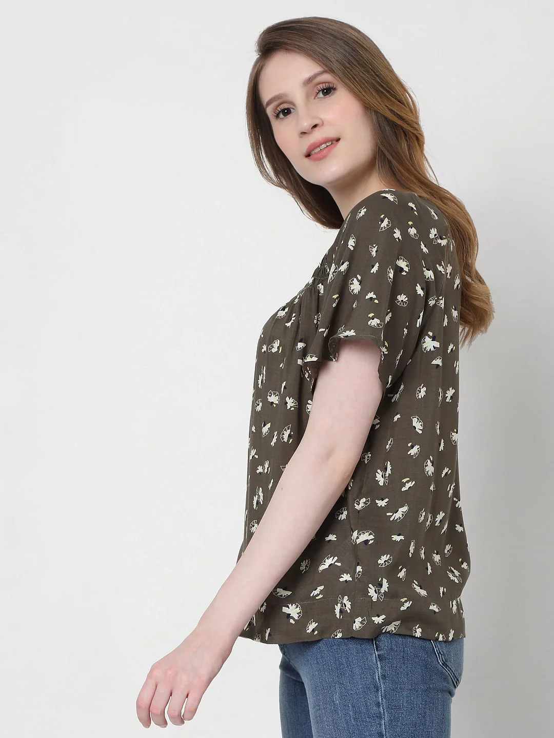 Green Floral Top - Image 3