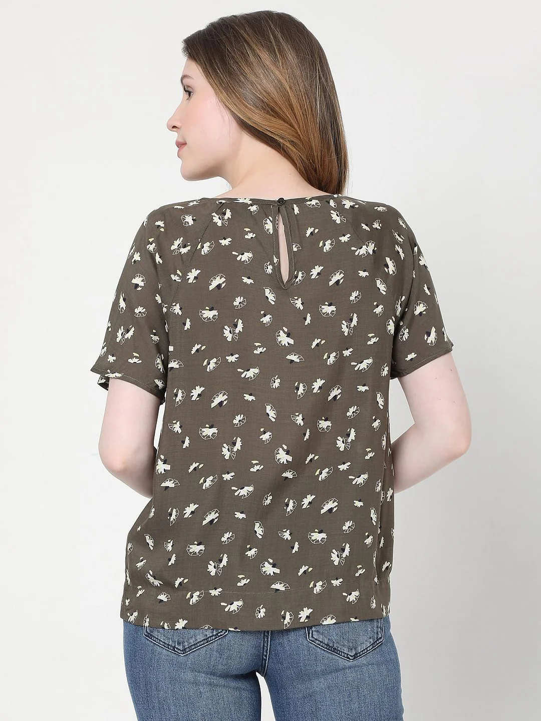 Green Floral Top - Image 4