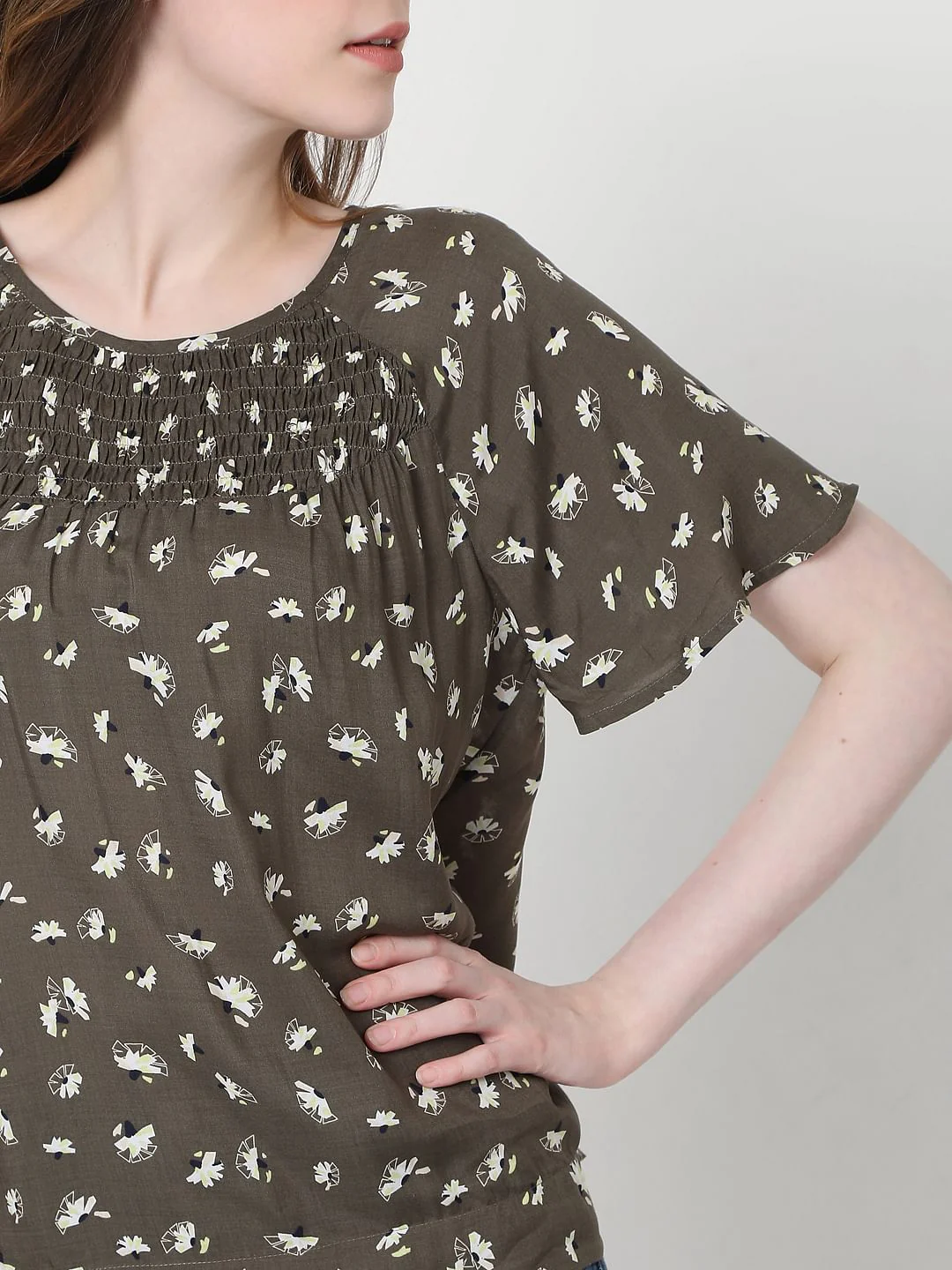 Green Floral Top - Image 6