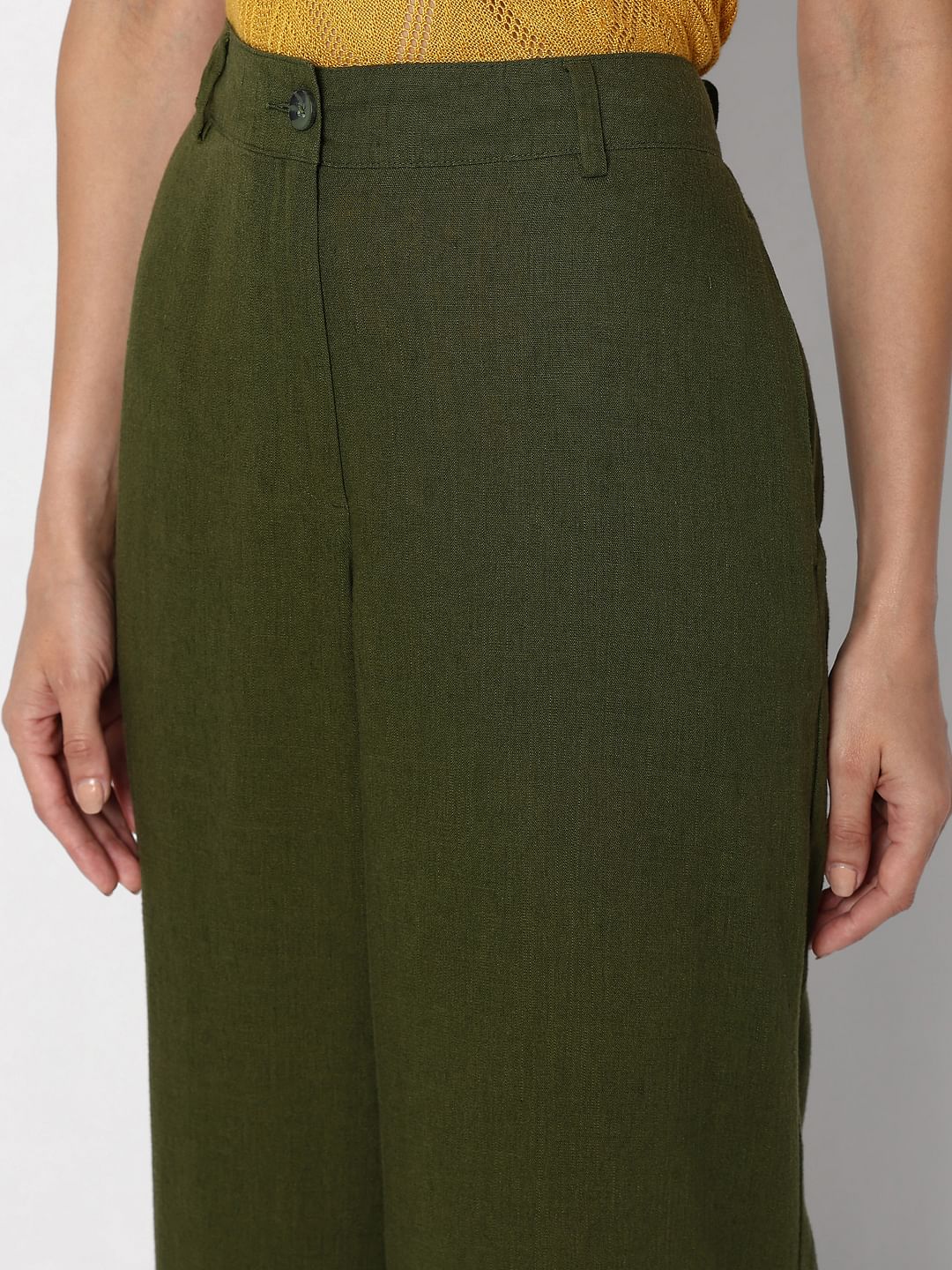 Green High Rise Pants - Image 8