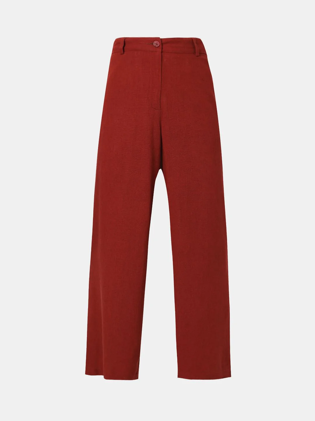 Red High Rise Pants - Image 7