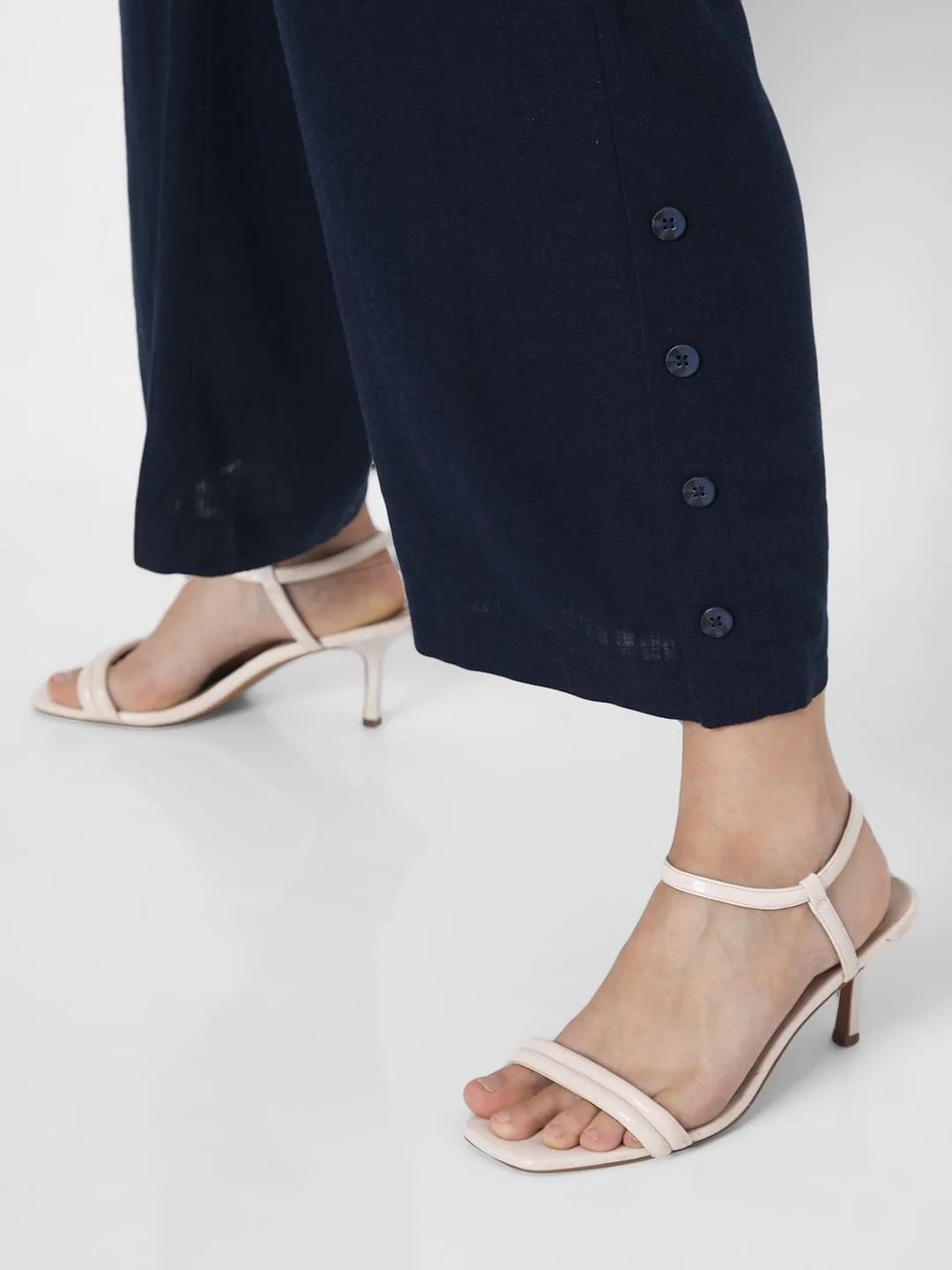 Navy Blue High Rise Pants - Image 8