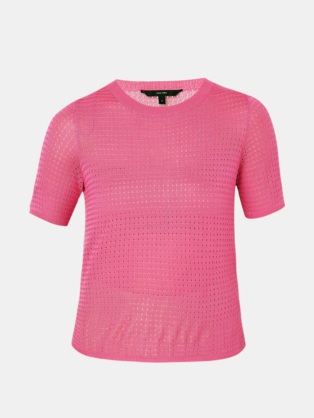 Pink Textured Knit Top - Image 7