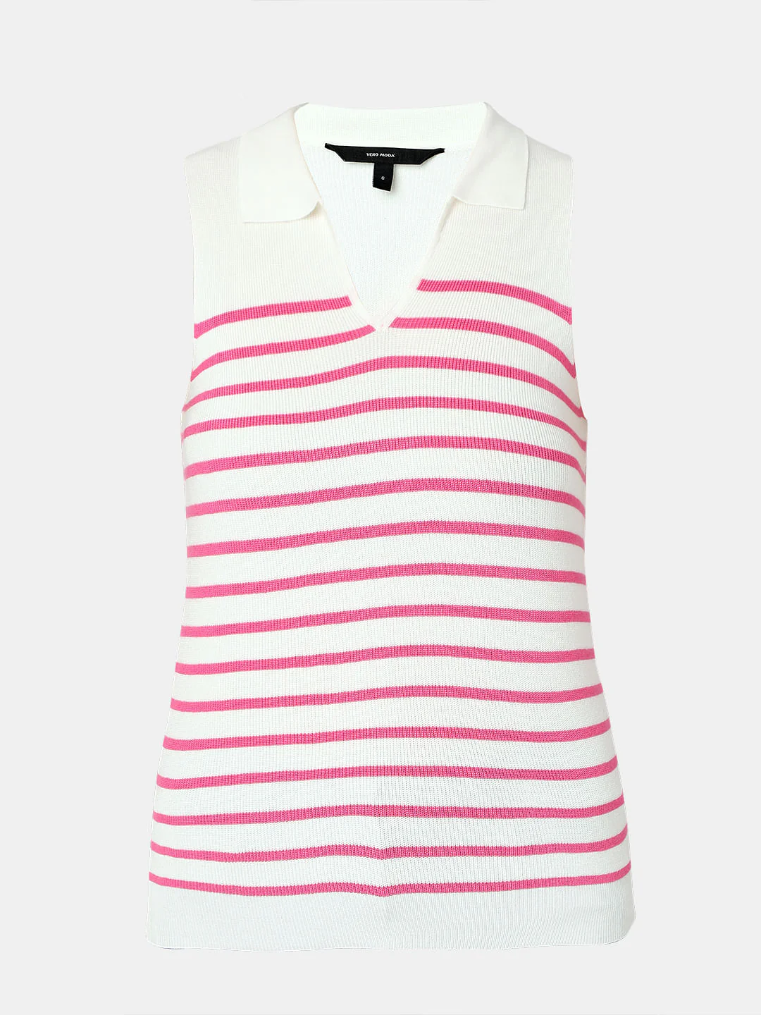 Pink Striped Knit Top - Image 7