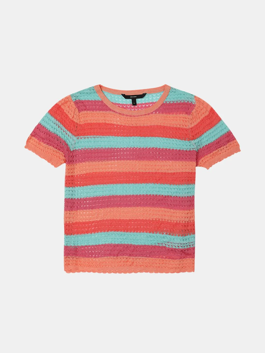 Blue Colourblocked Knit Top - Image 7