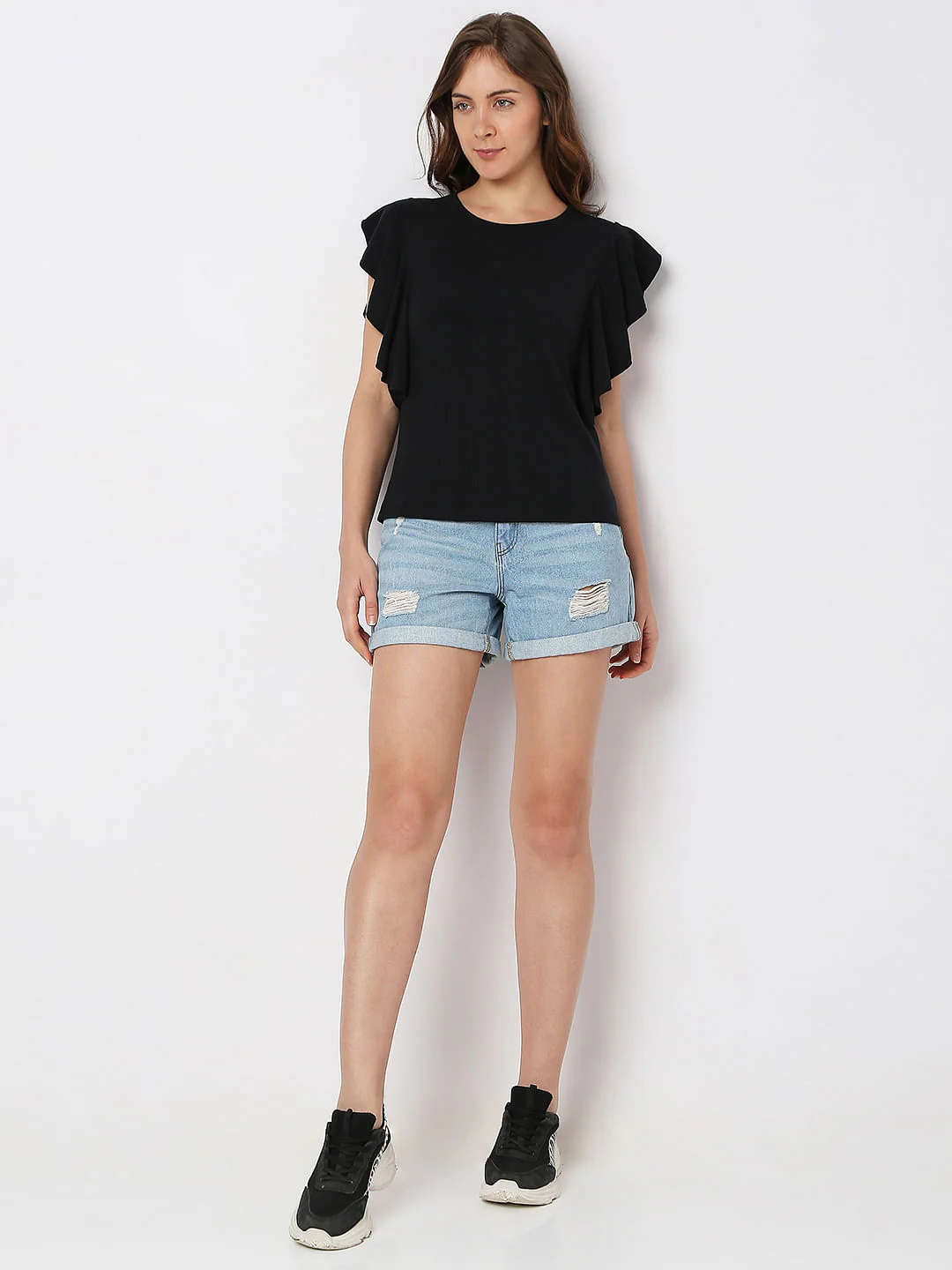 Black Short Sleeves Top - Image 5
