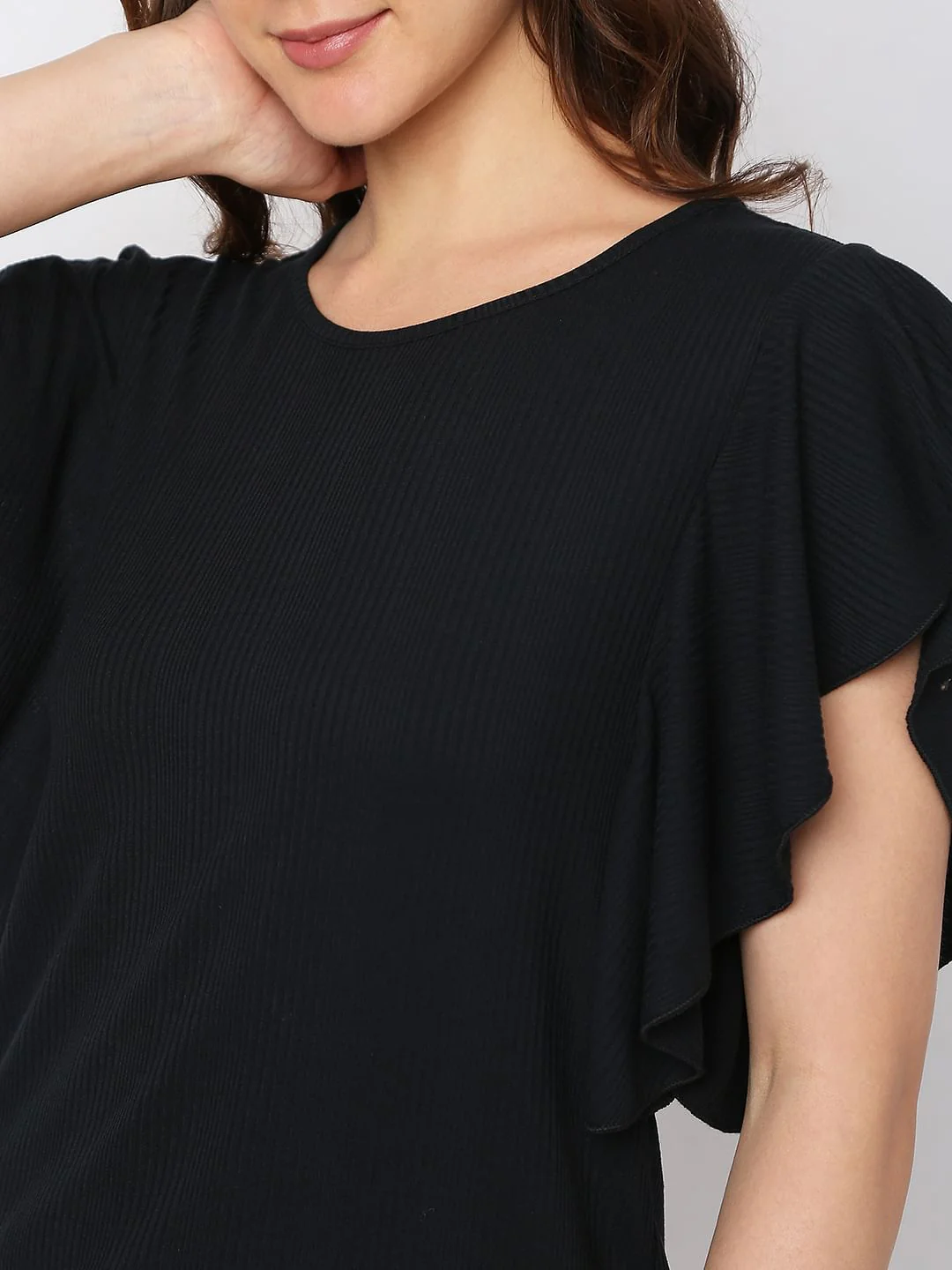 Black Short Sleeves Top - Image 6