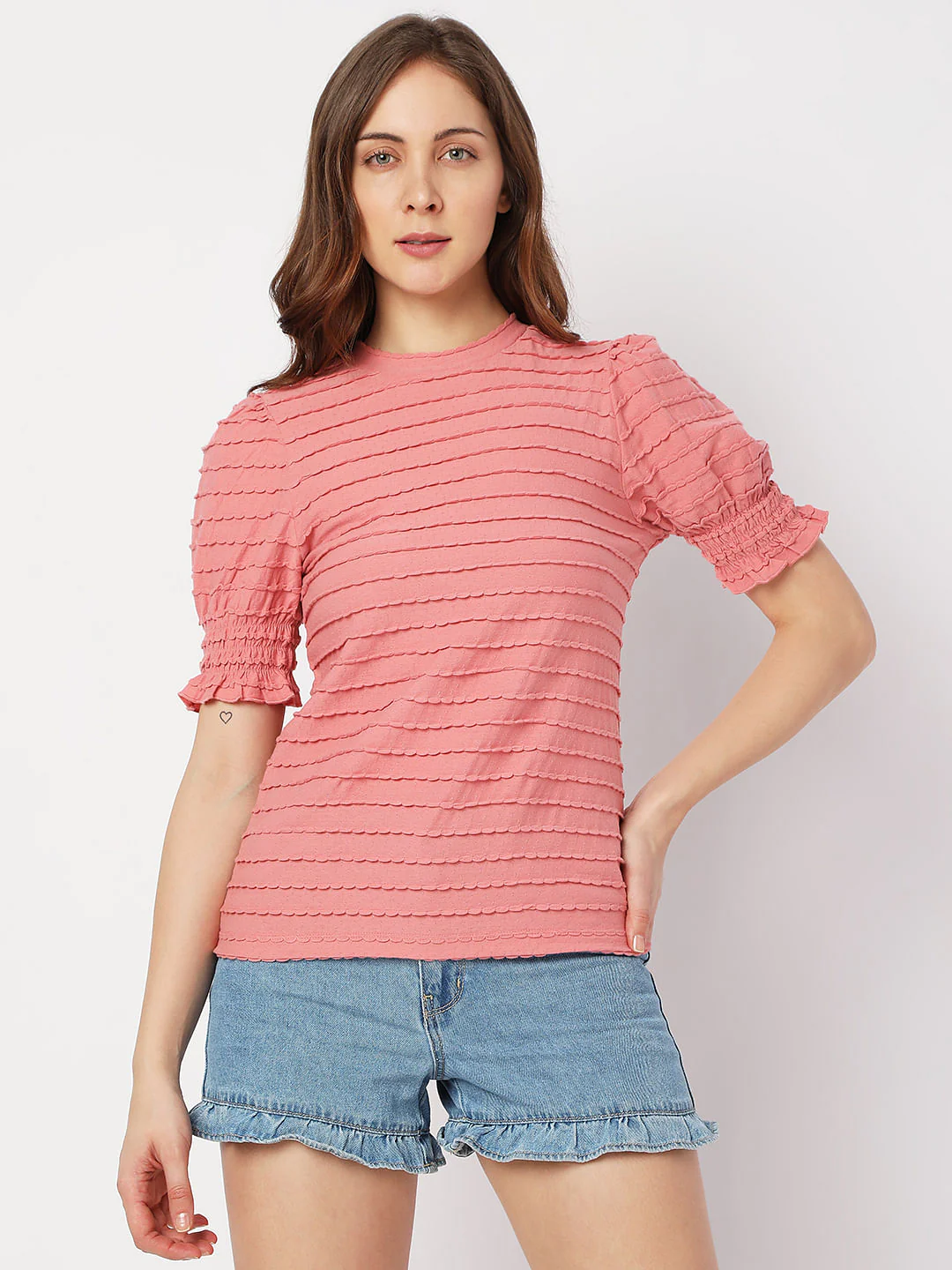 Peach Textured Top - Image 2