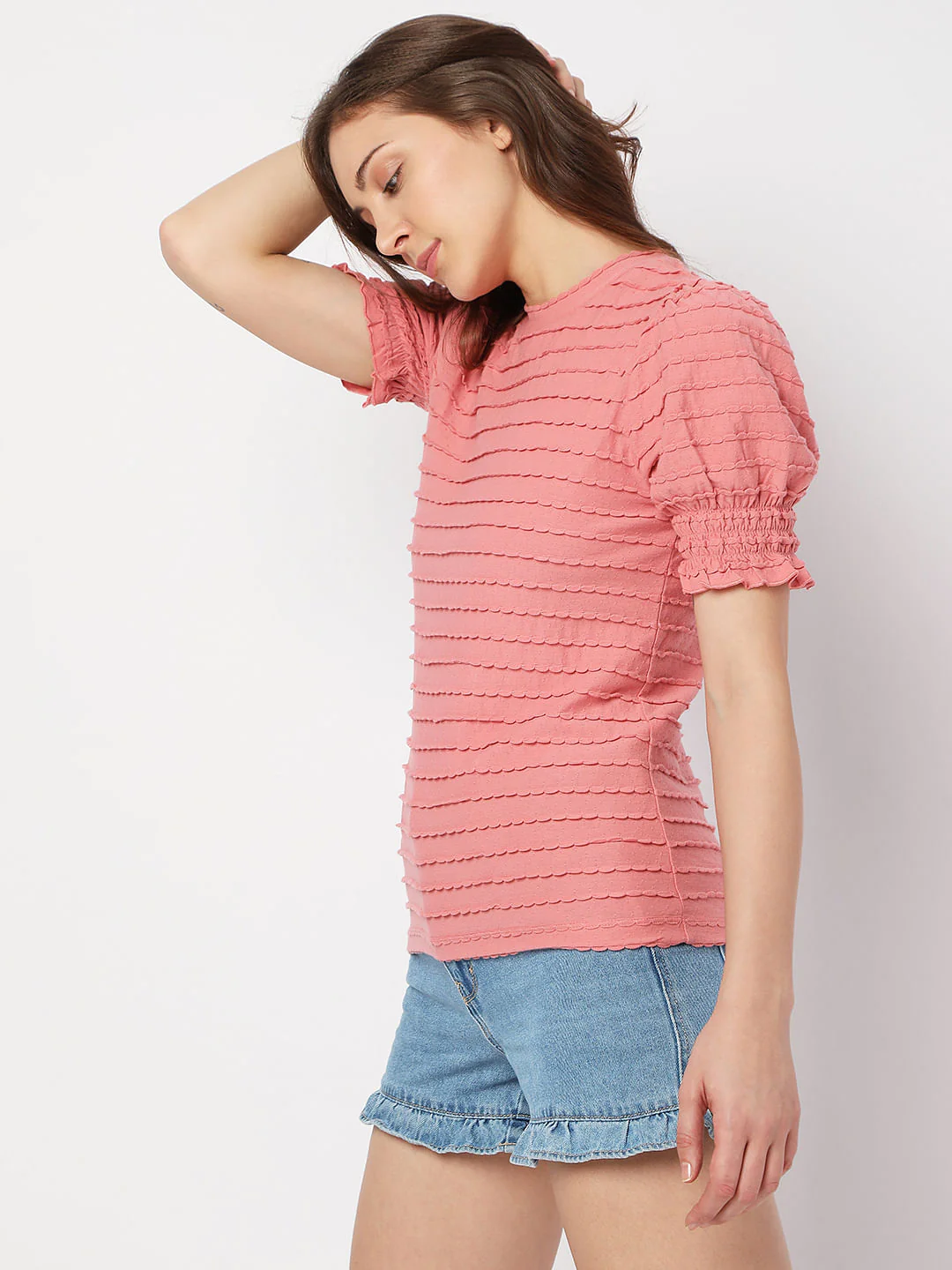 Peach Textured Top - Image 3