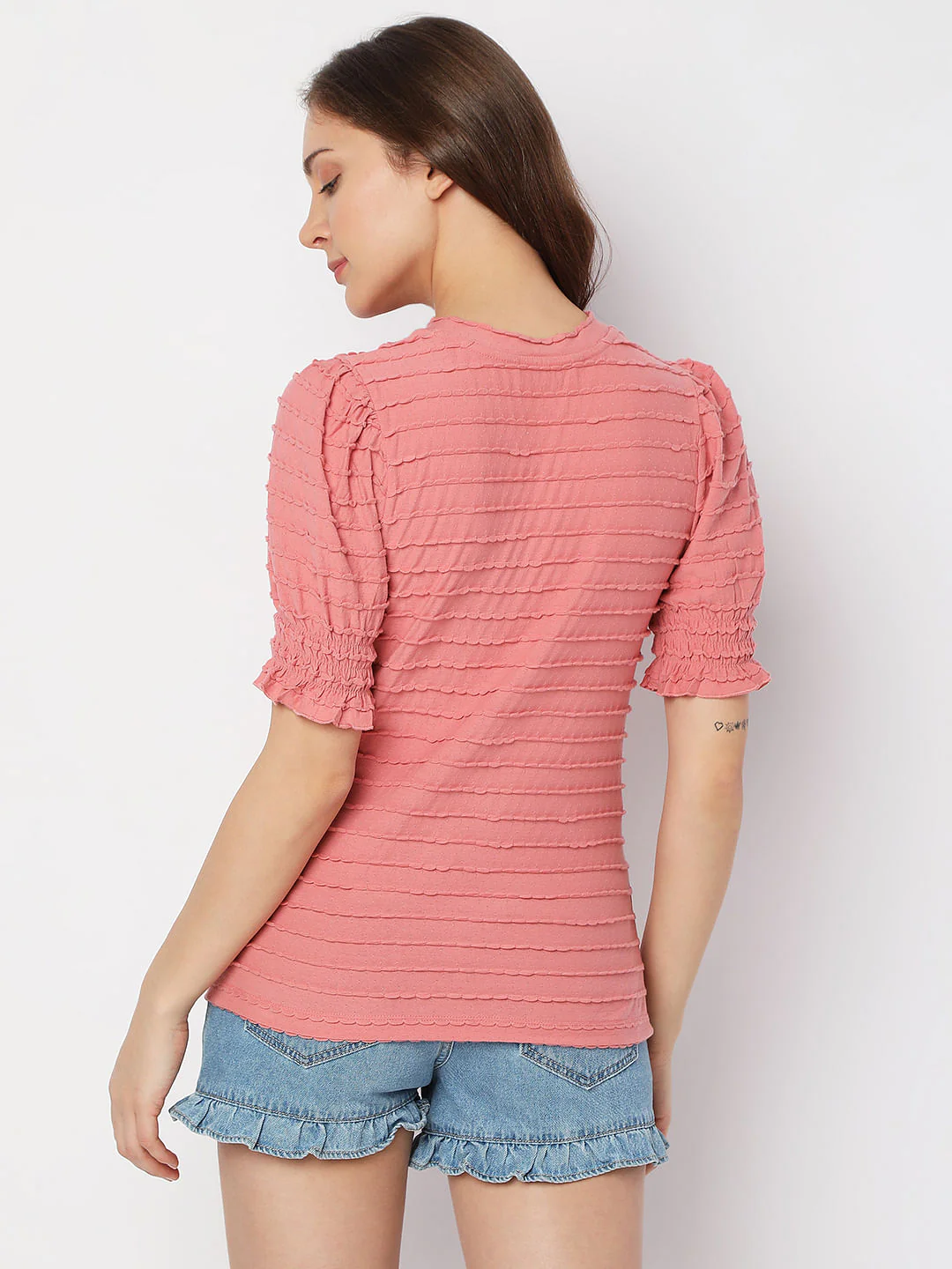 Peach Textured Top - Image 4