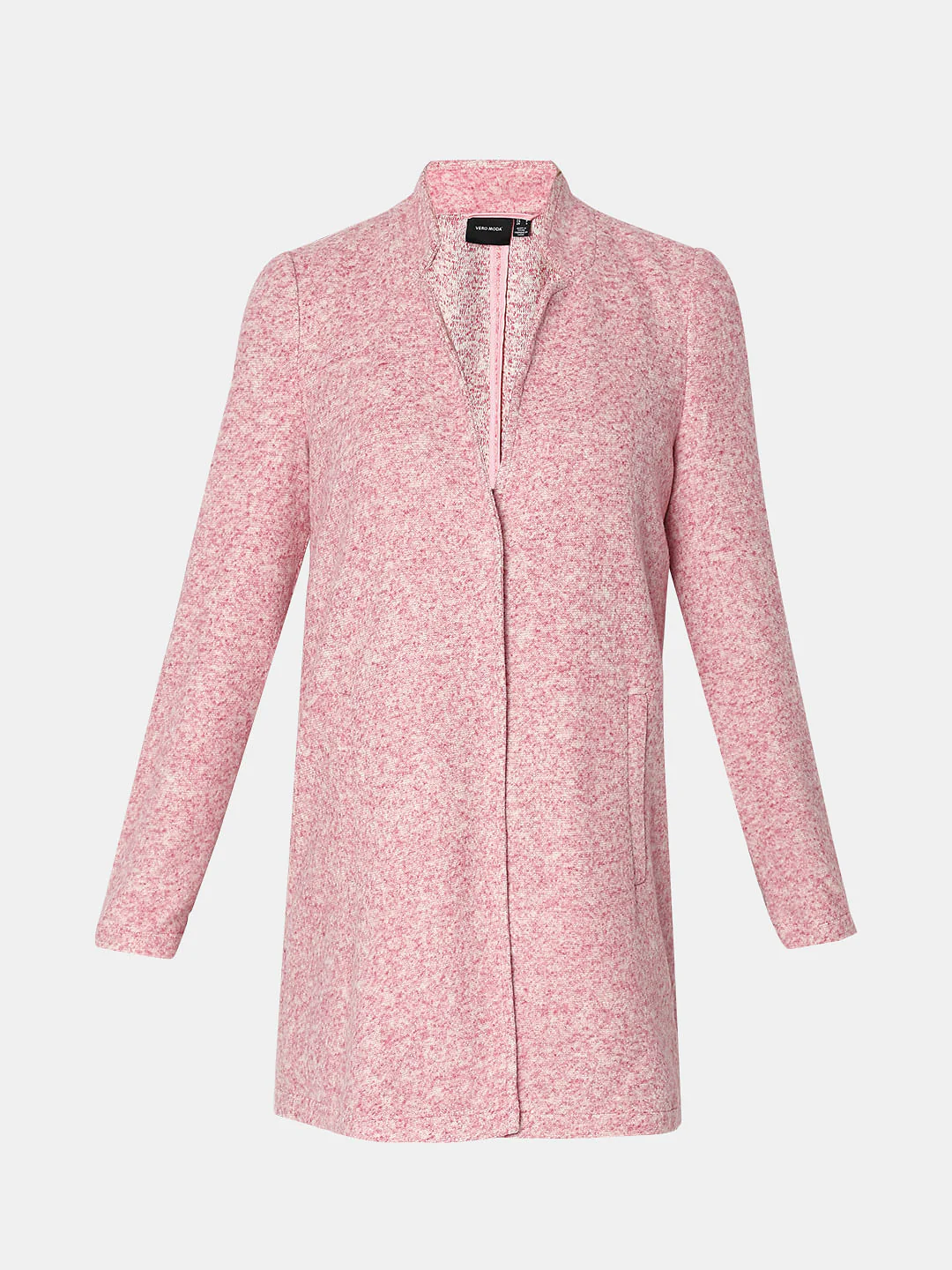 Pink Melange Long Coat - Image 7