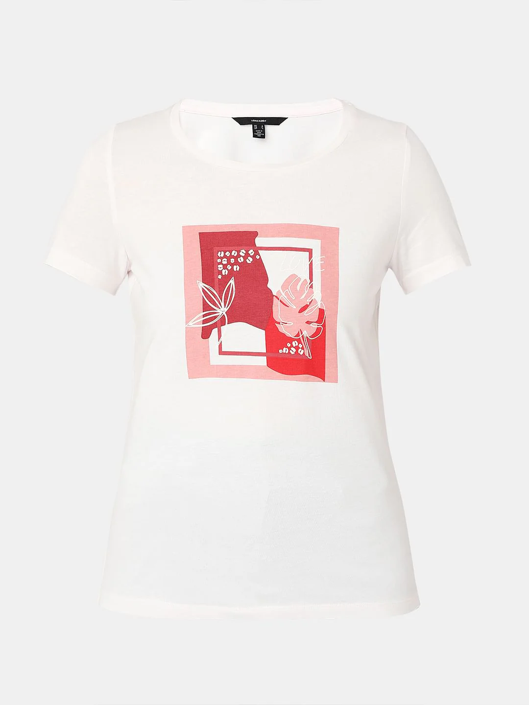 White Graphic Print T-Shirt - Image 7