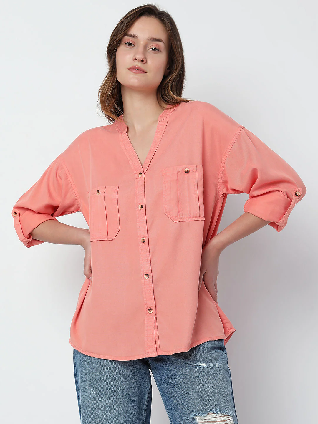 Coral Casual Shirt - Image 2