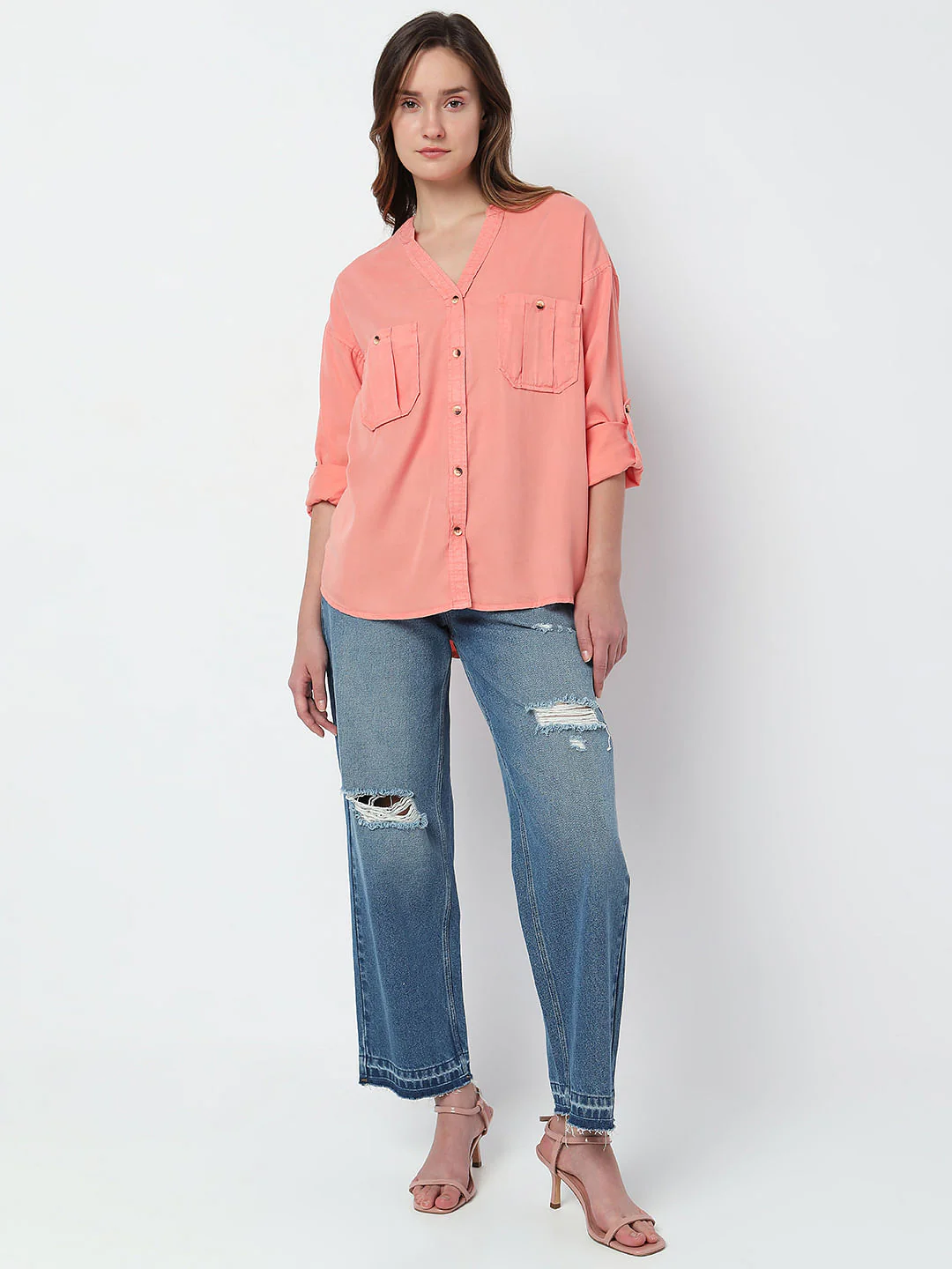 Coral Casual Shirt - Image 6