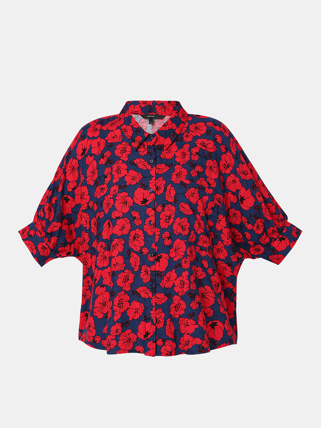 Red Floral Print Shirt - Image 6