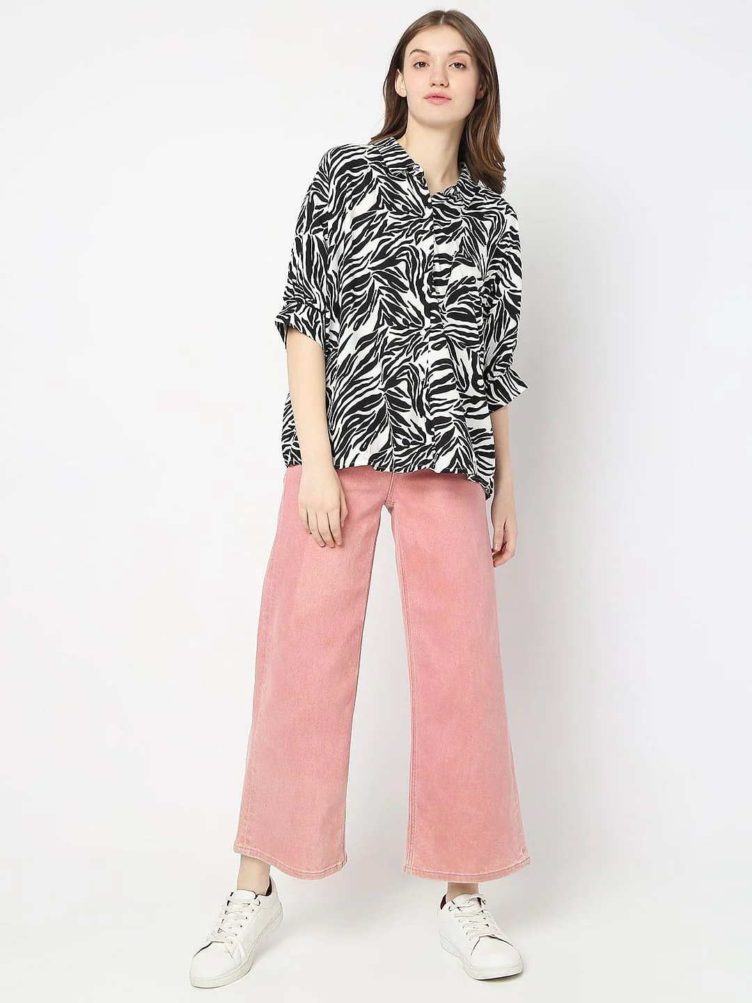 White Animal Print Shirt - Image 5