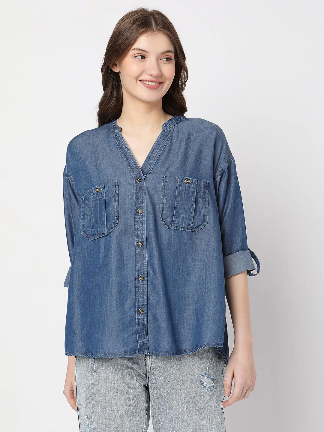 Blue Denim Shirt - Image 2