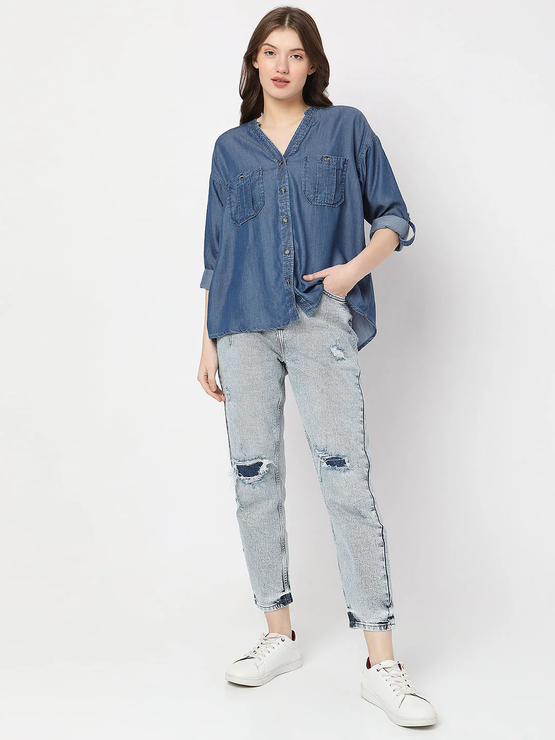 Blue Denim Shirt - Image 5