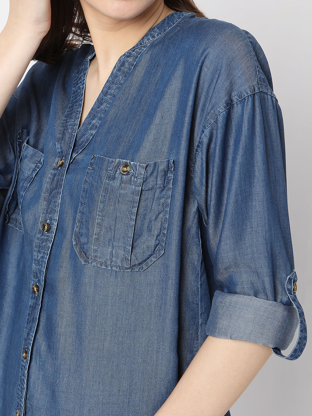 Blue Denim Shirt - Image 6
