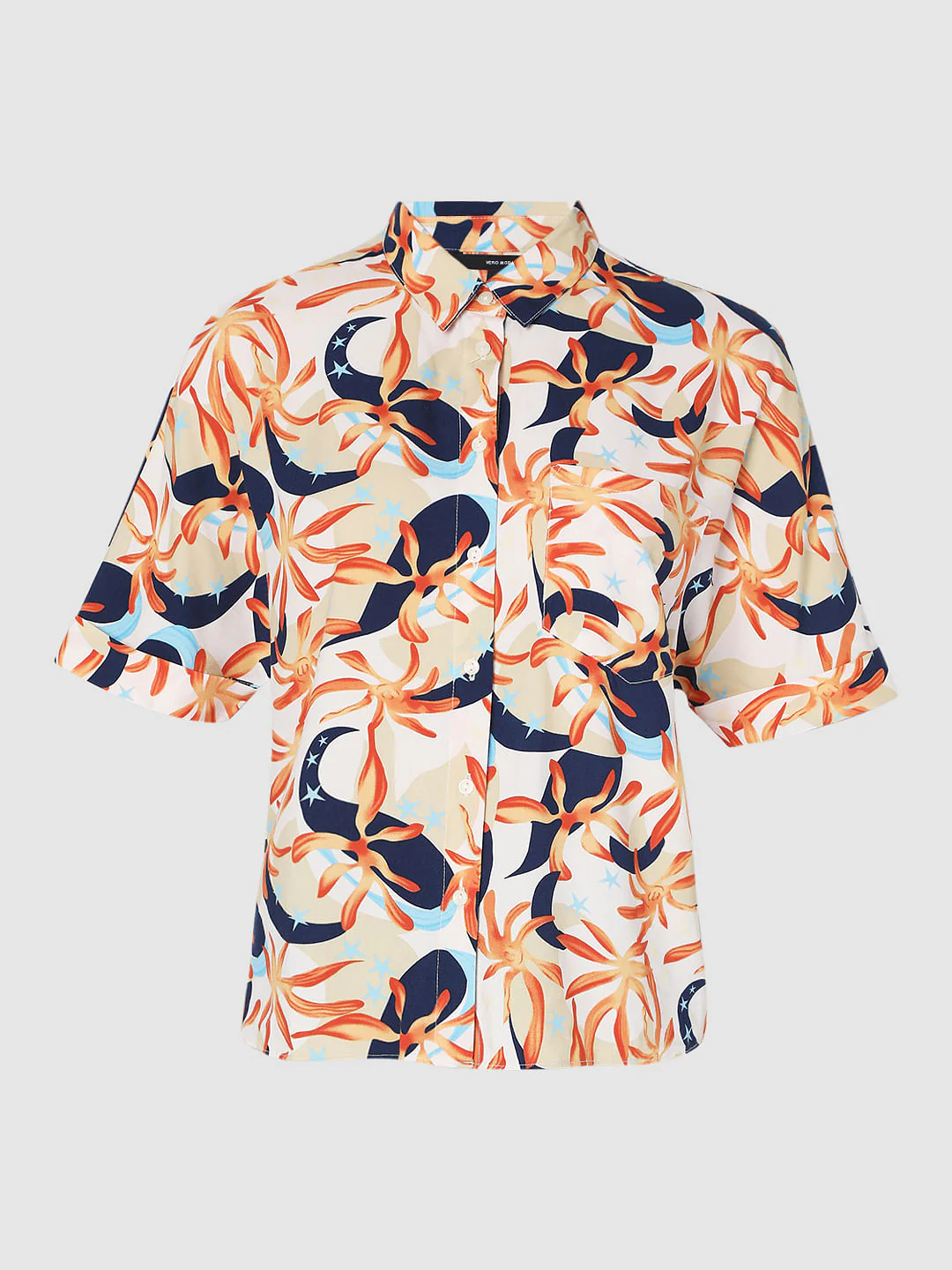 Peach Printed Shirt - Image 7