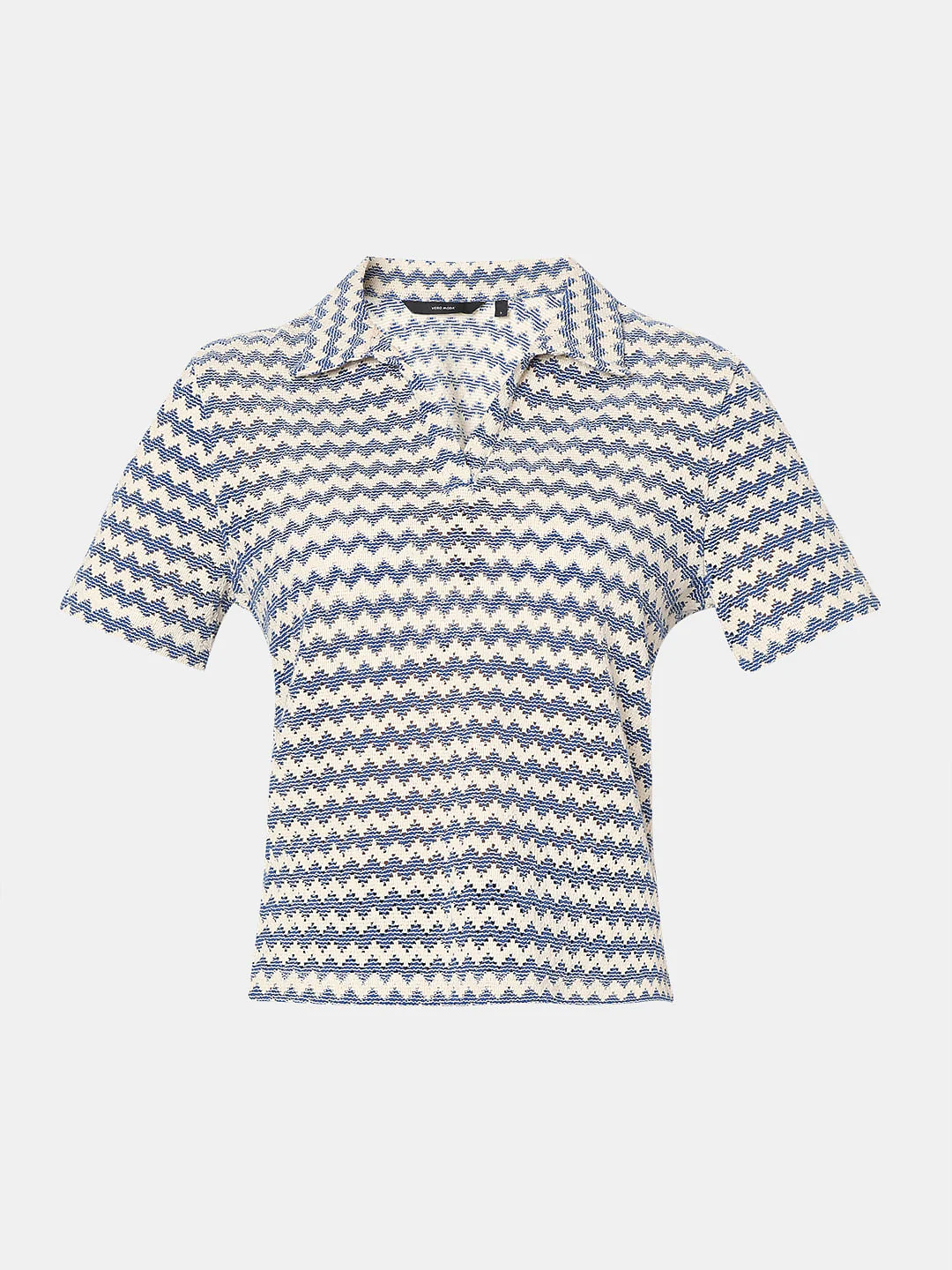 Blue Chevron Print Top - Image 7