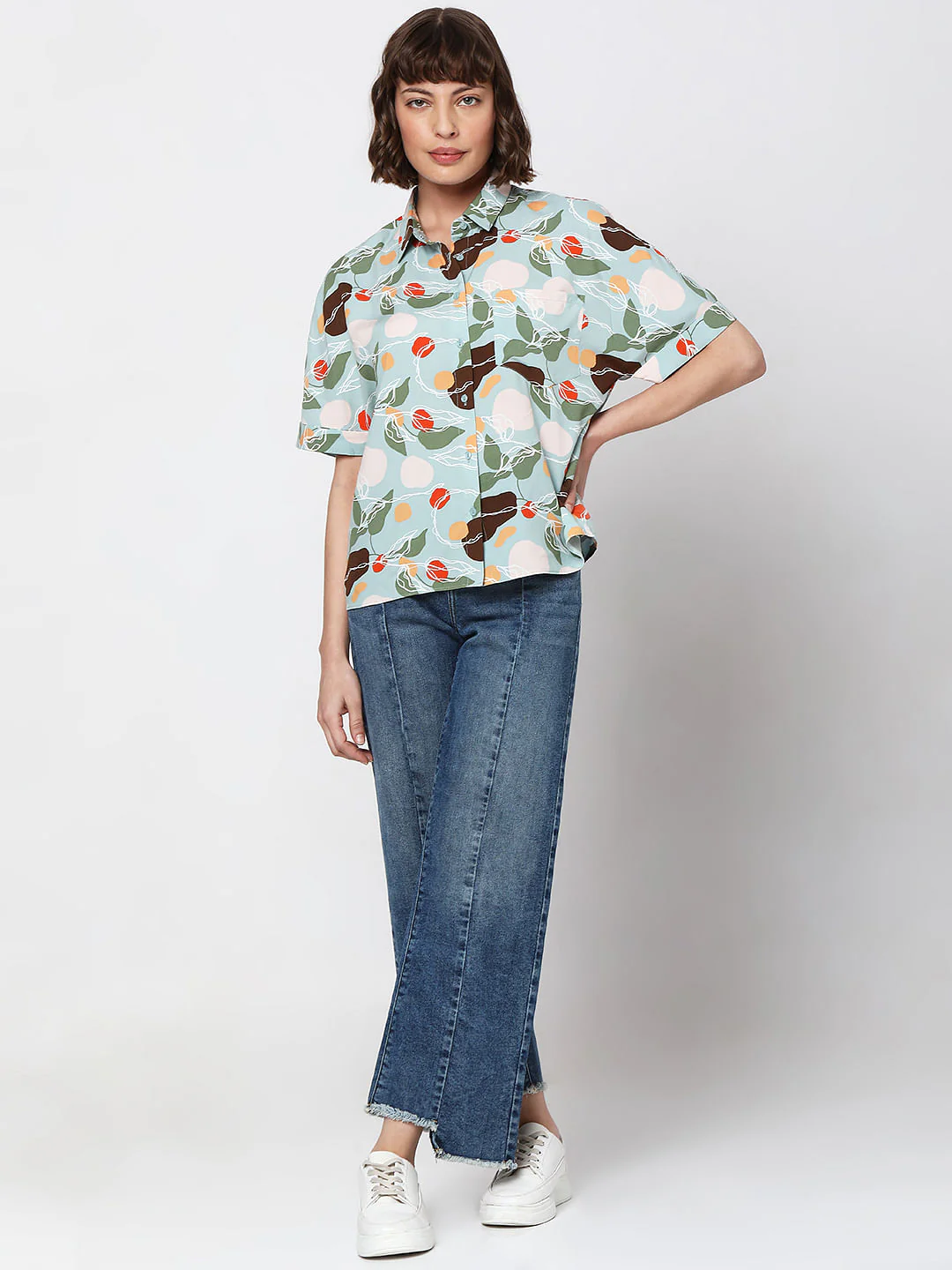 Green Printed Shirt - Image 5