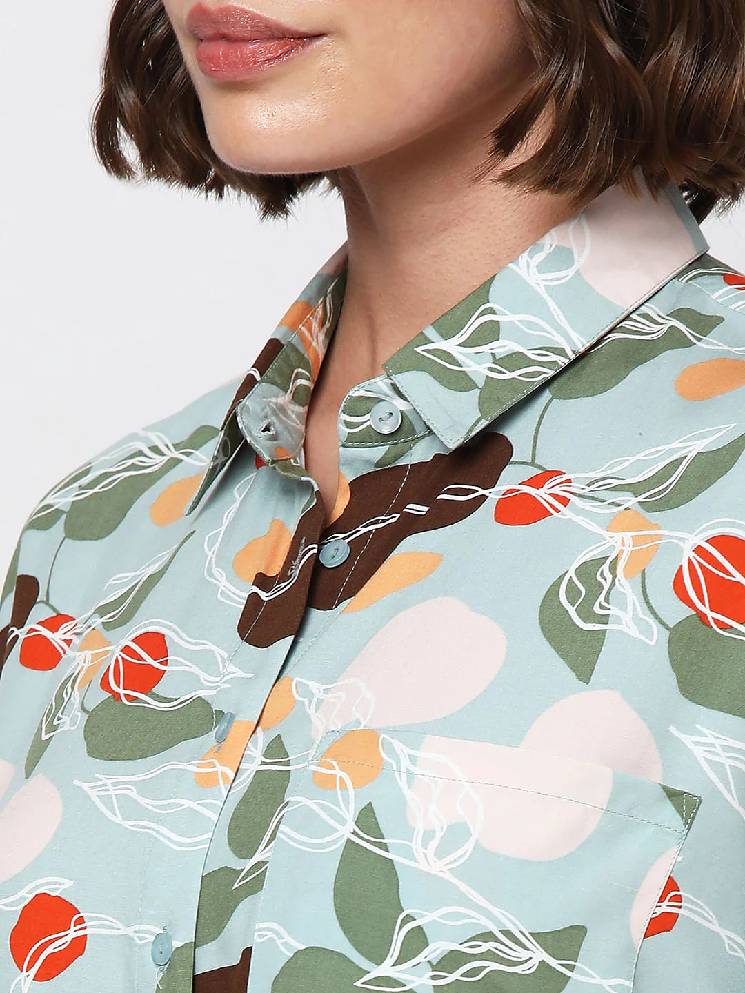 Green Printed Shirt - Image 8