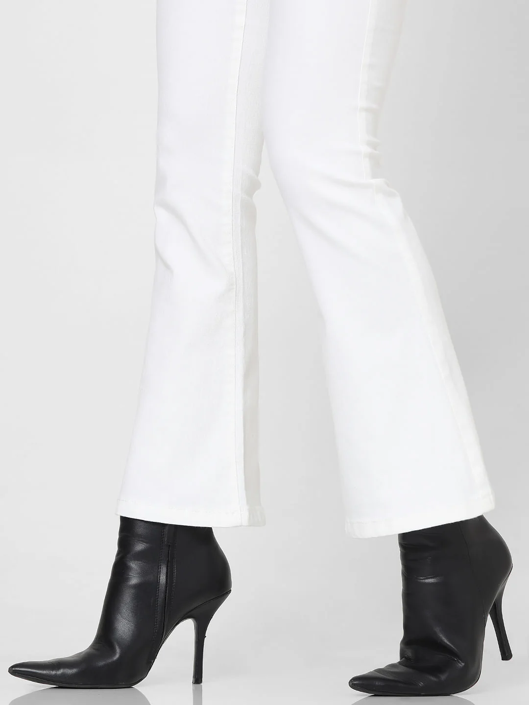 White High Rise Petra Bootcut Jeans - Image 8