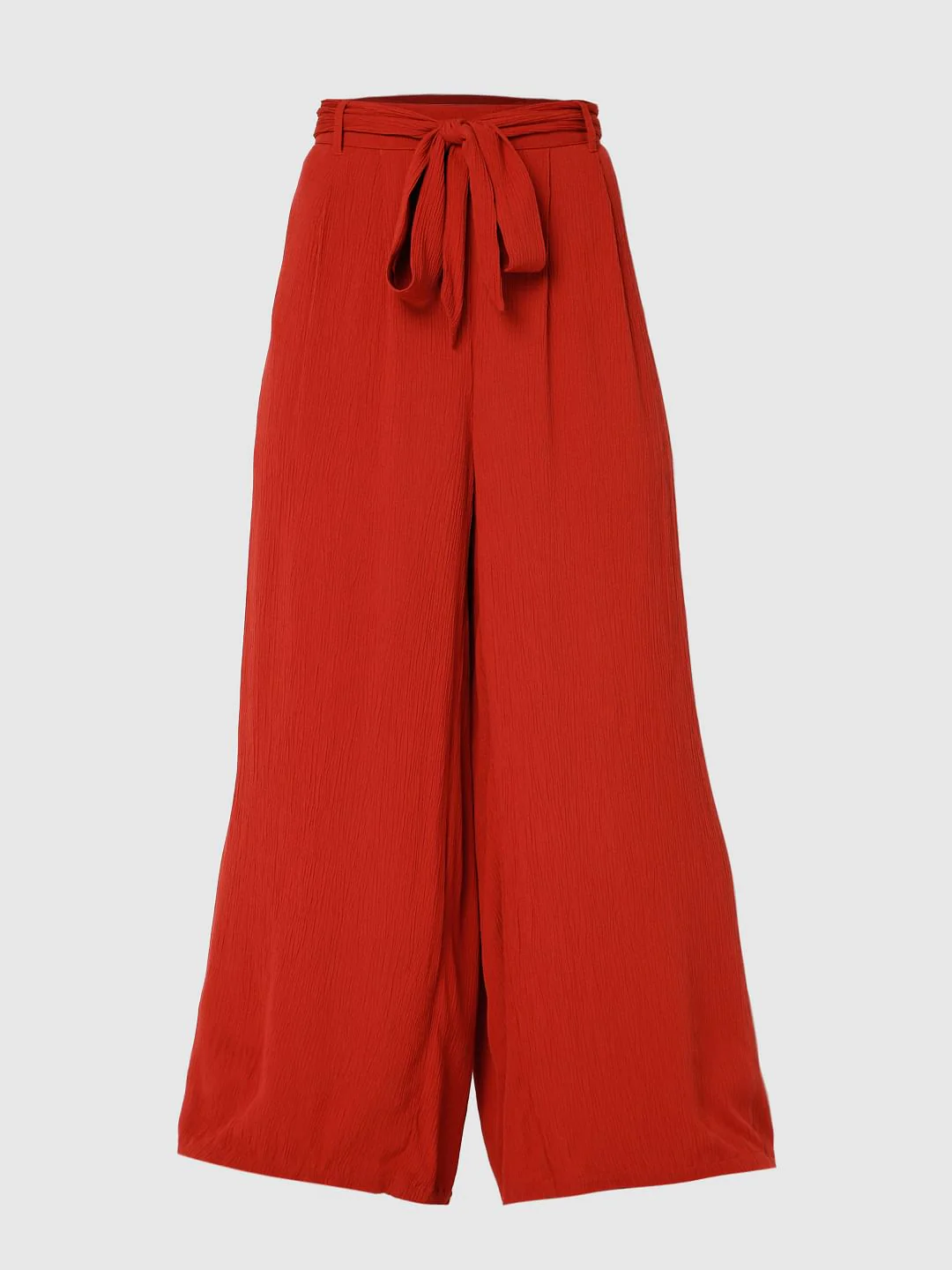 Brick Red Wide Leg Pants - Image 7