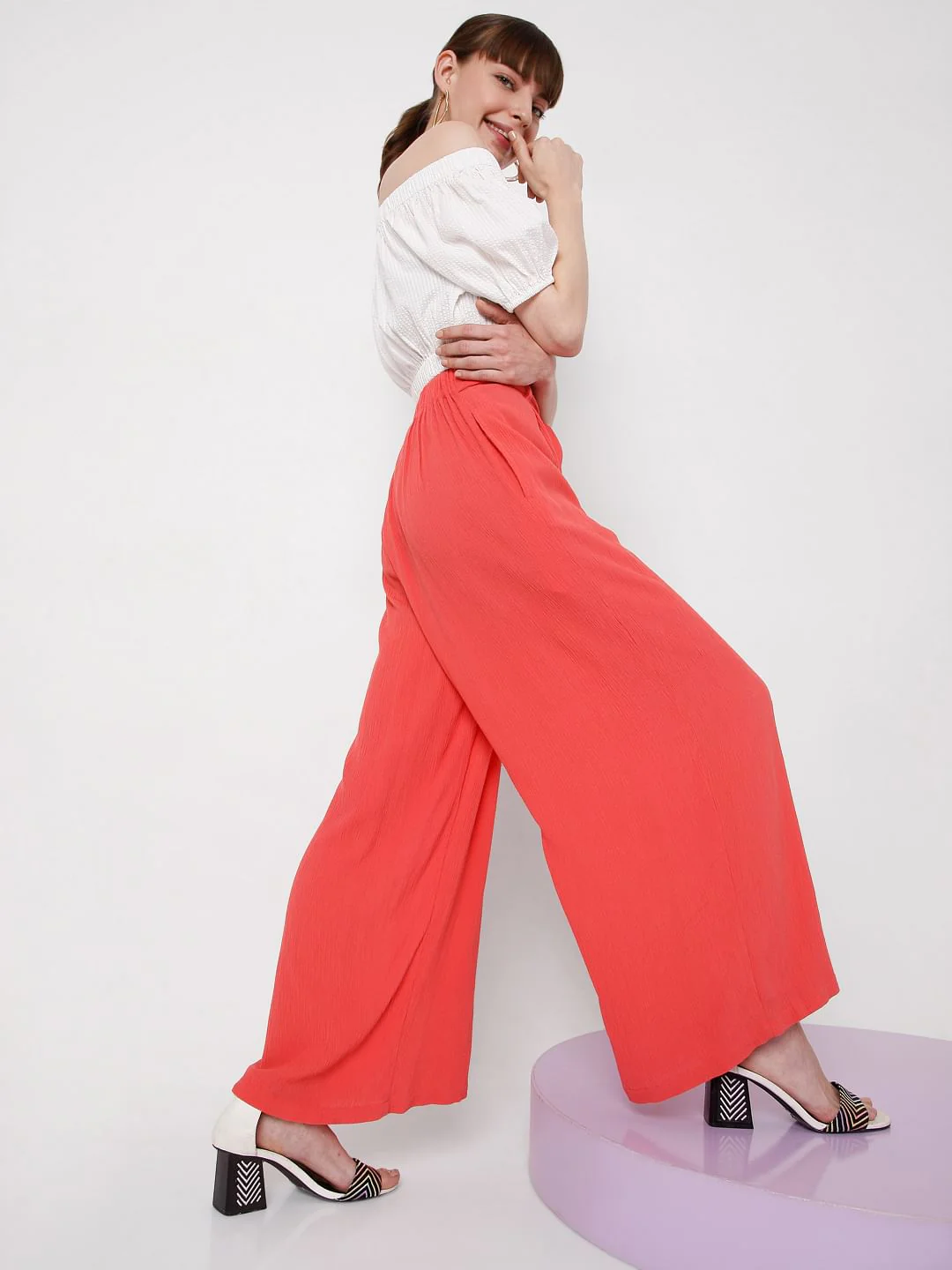 Coral Wide Leg Pants - Image 2