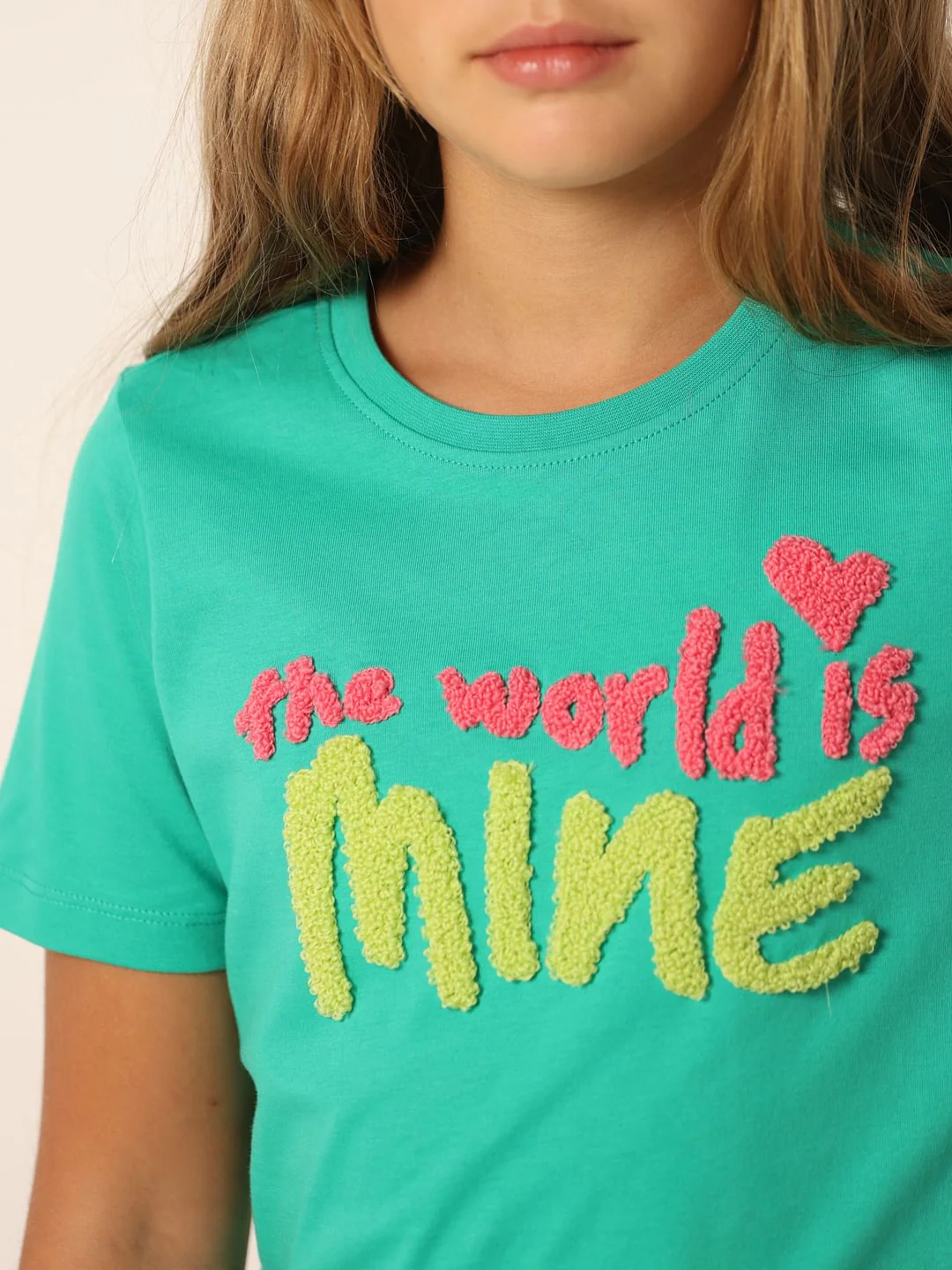 Green Text Print T-Shirt - Image 4