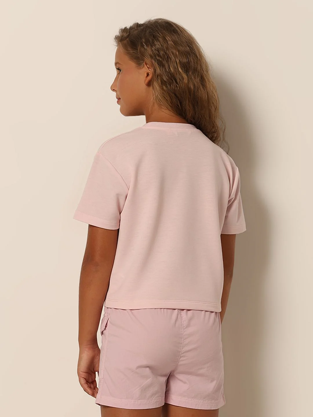Girls Pink Sequin Detail T-Shirt - Image 3