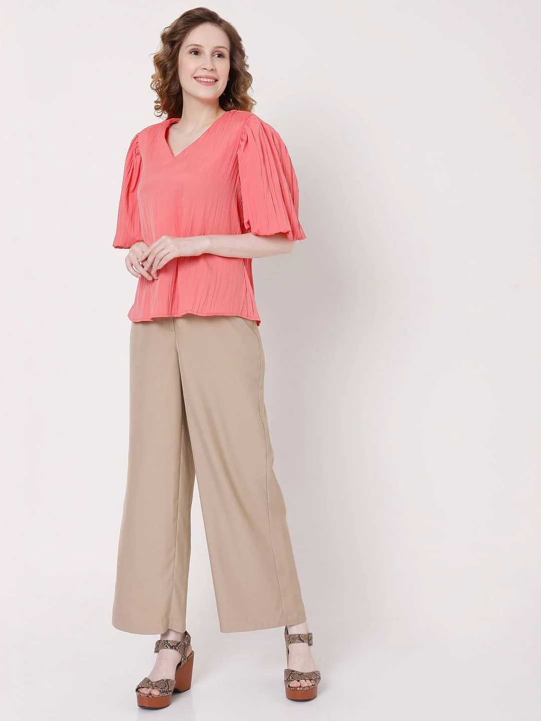 Pink V Neck Top - Image 5