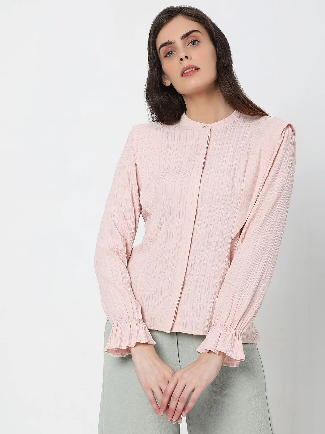 Pink Crepe Top - Image 2