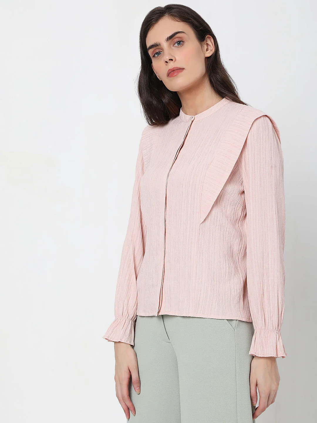 Pink Crepe Top - Image 3