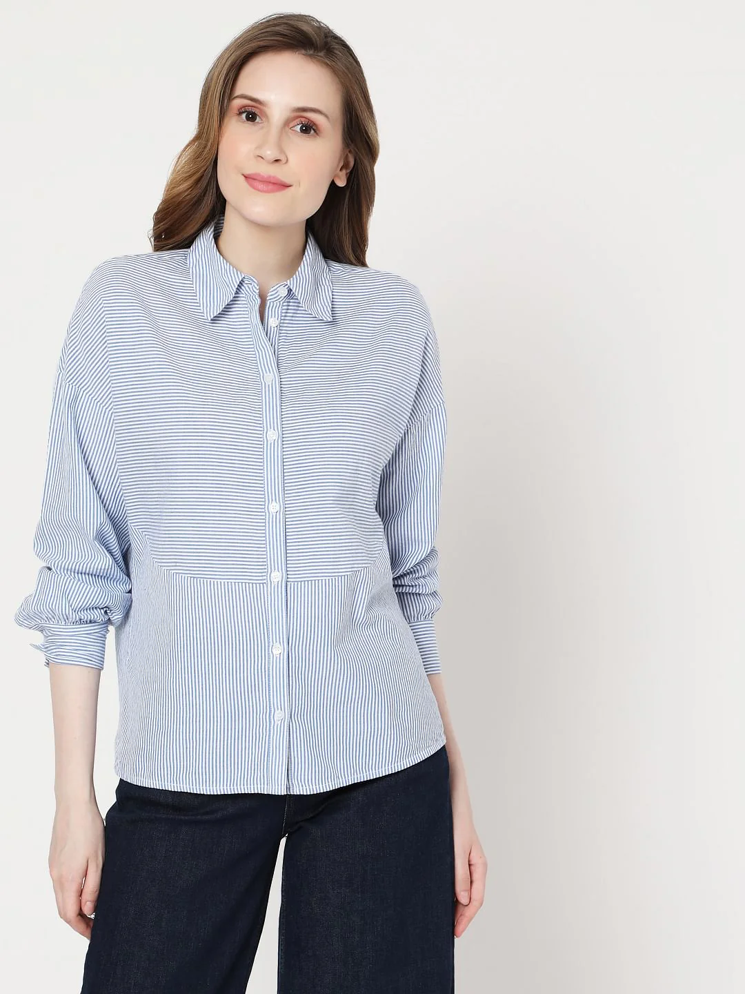 Light Blue Striped Shirt - Image 2