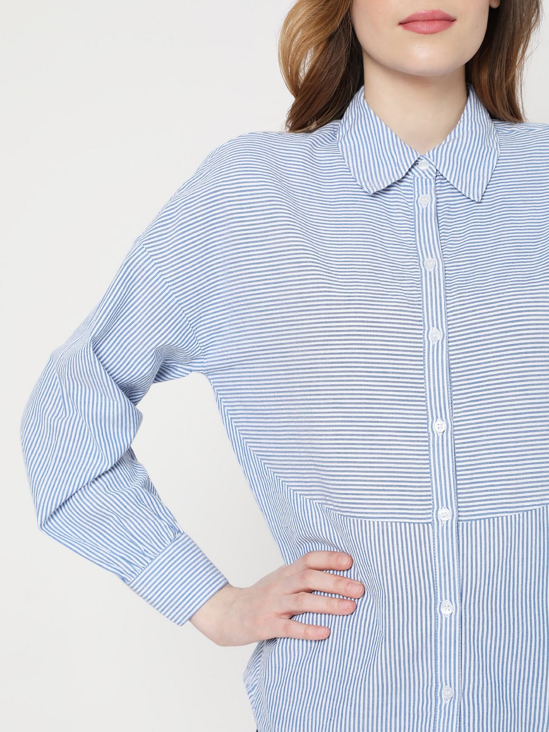 Light Blue Striped Shirt - Image 6