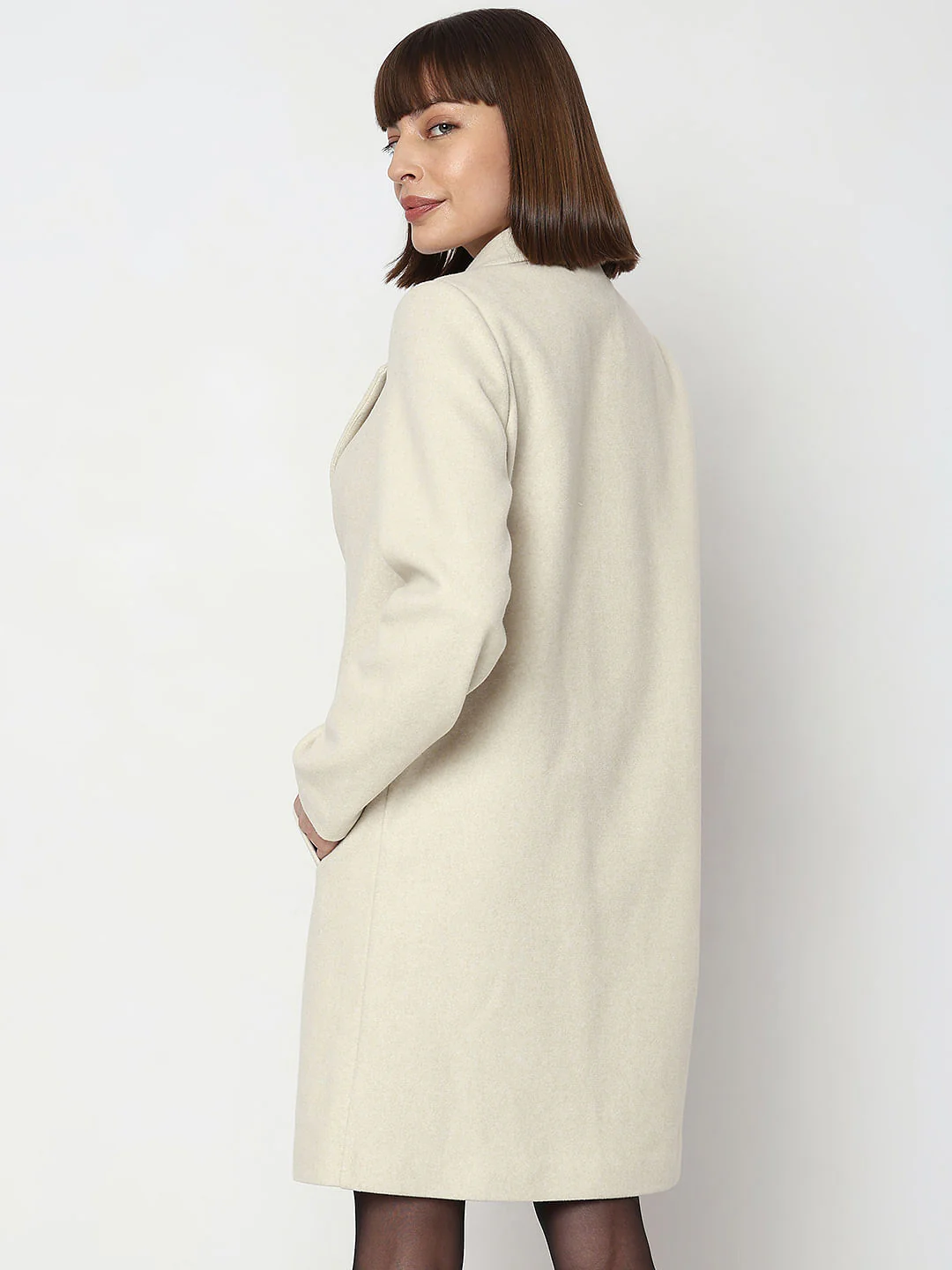 Beige Long Coat - Image 4
