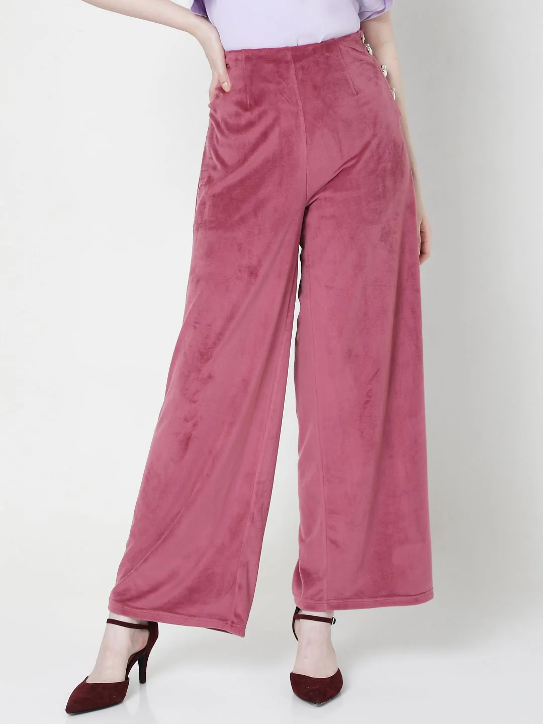Pink High Rise Co-Ord Pants - Image 2