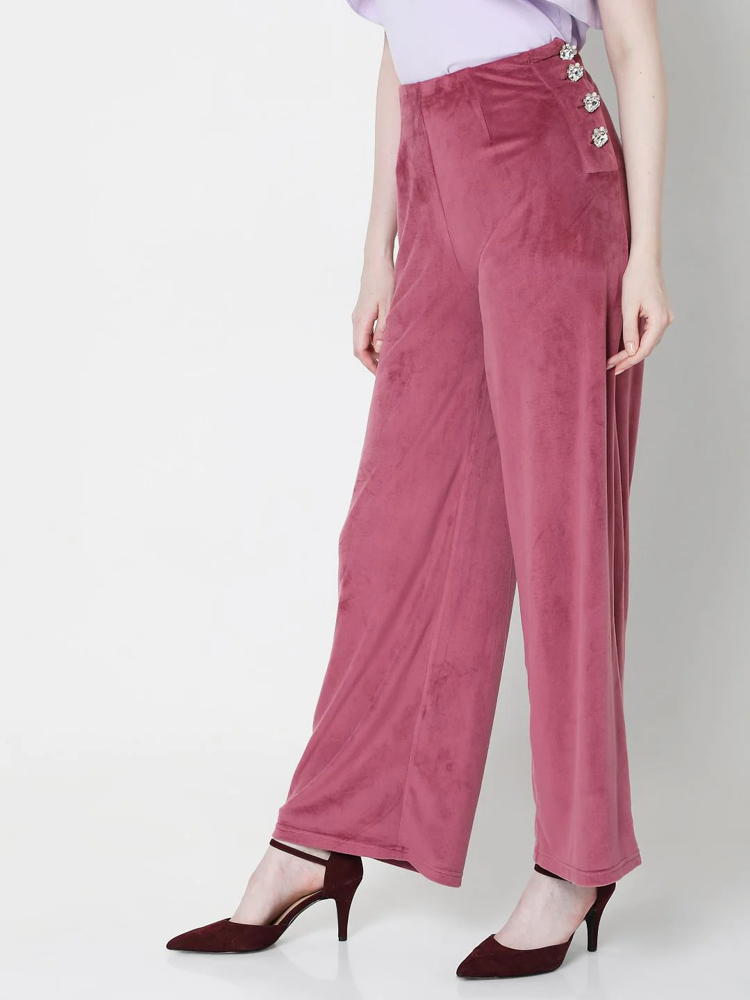 Pink High Rise Co-Ord Pants - Image 3