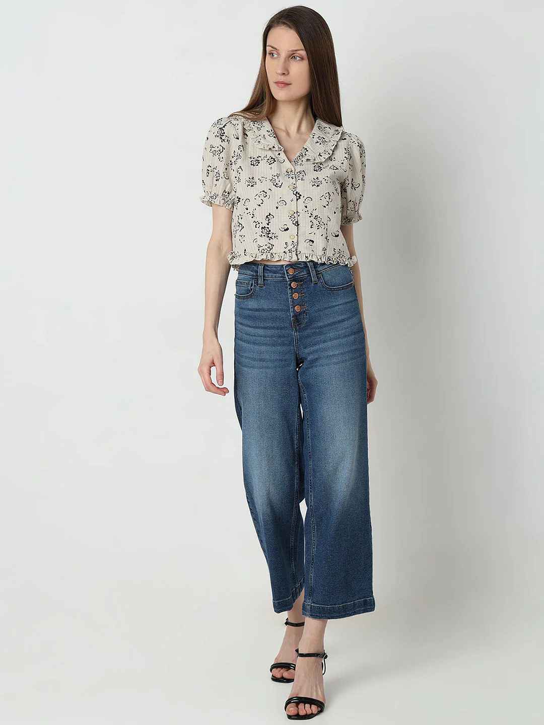 Light Beige Printed Shirt - Image 5
