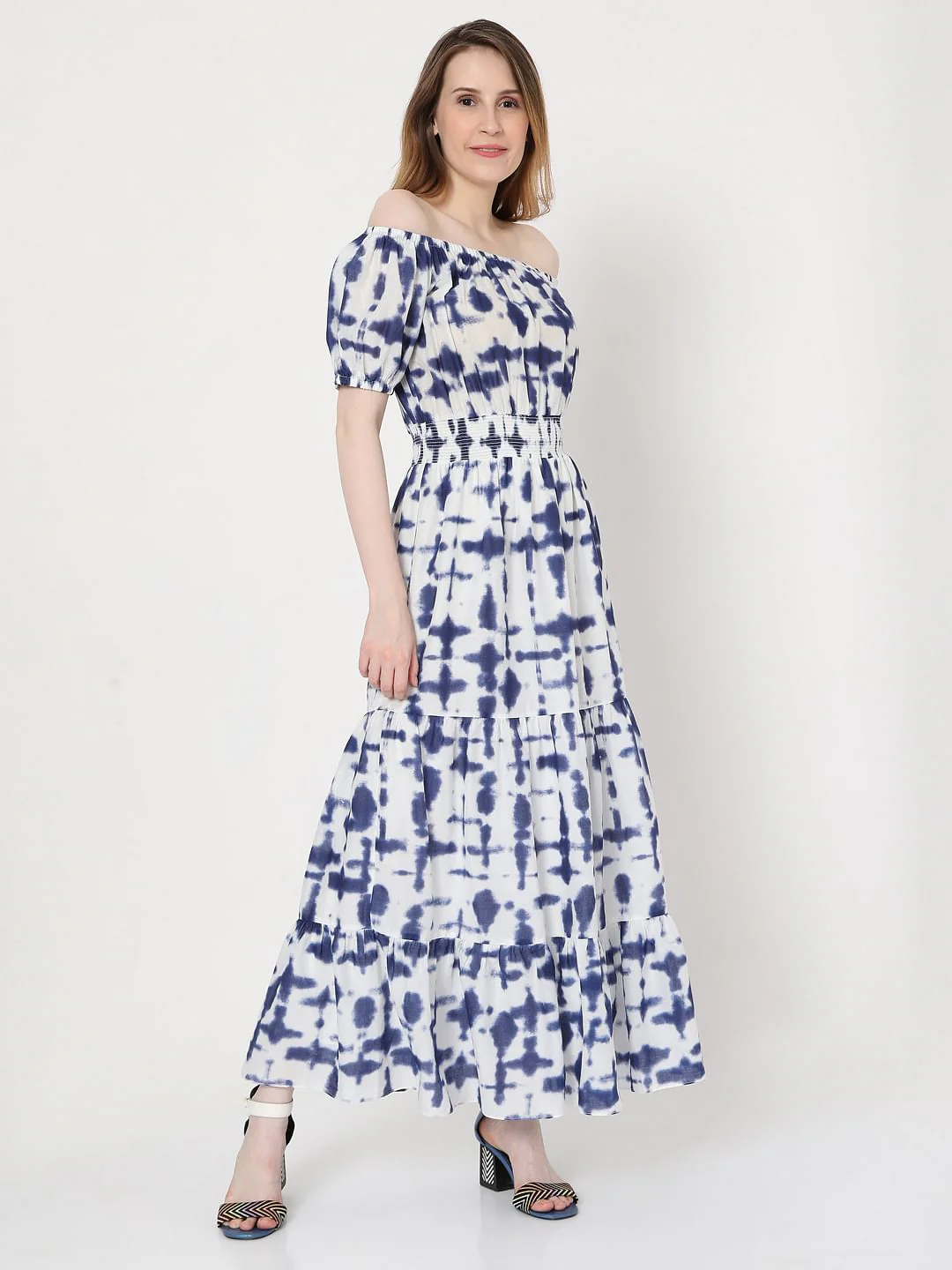 Blue Tie Dye Maxi Dress - Image 2