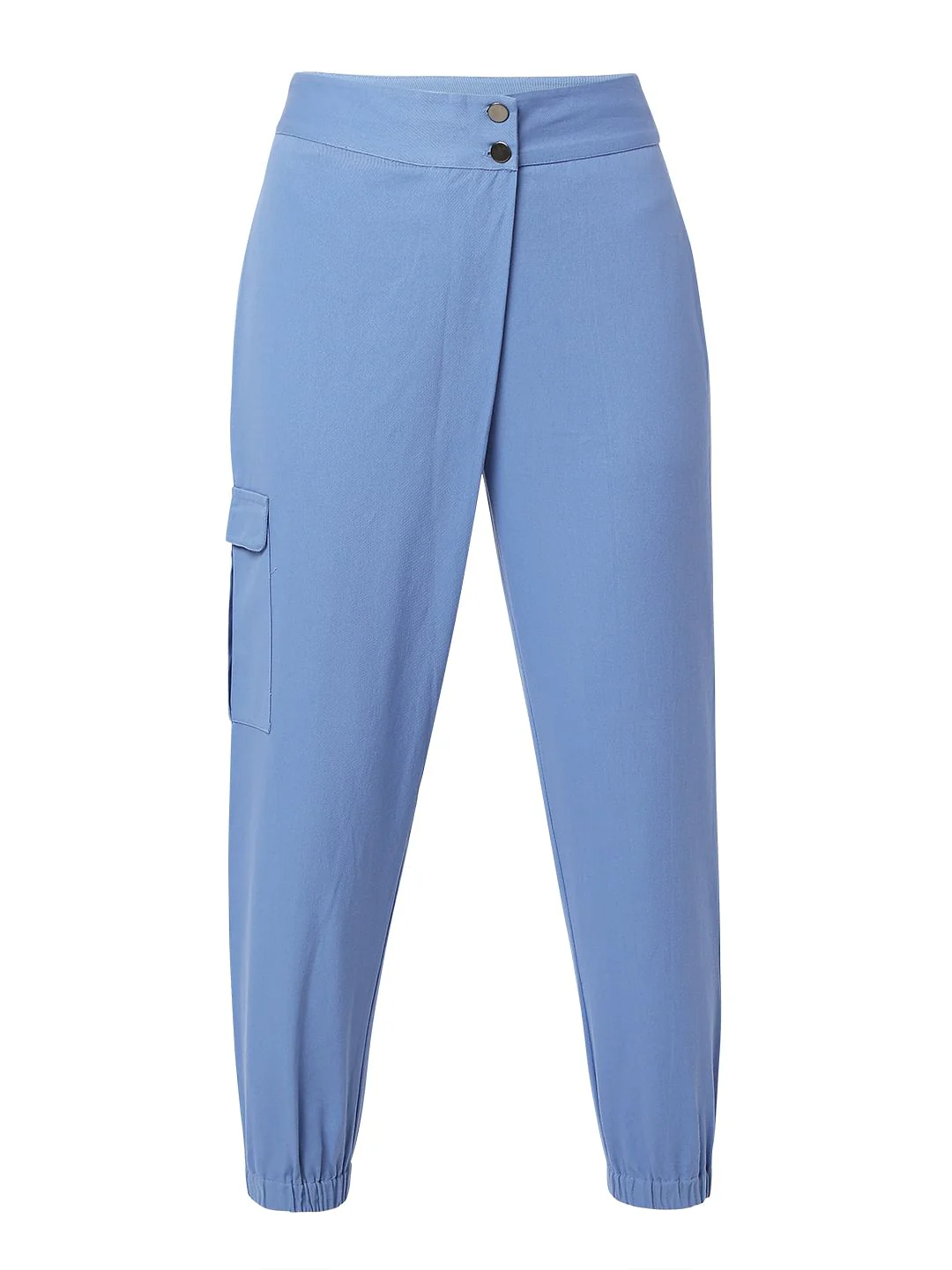 Blue High Rise Pants - Image 7
