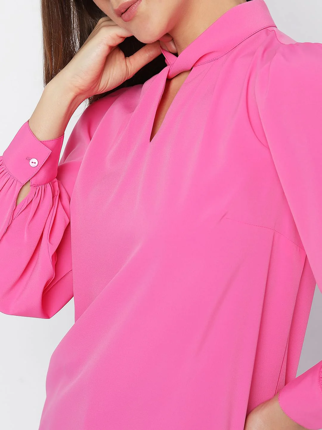 Pink High Neck Top - Image 6