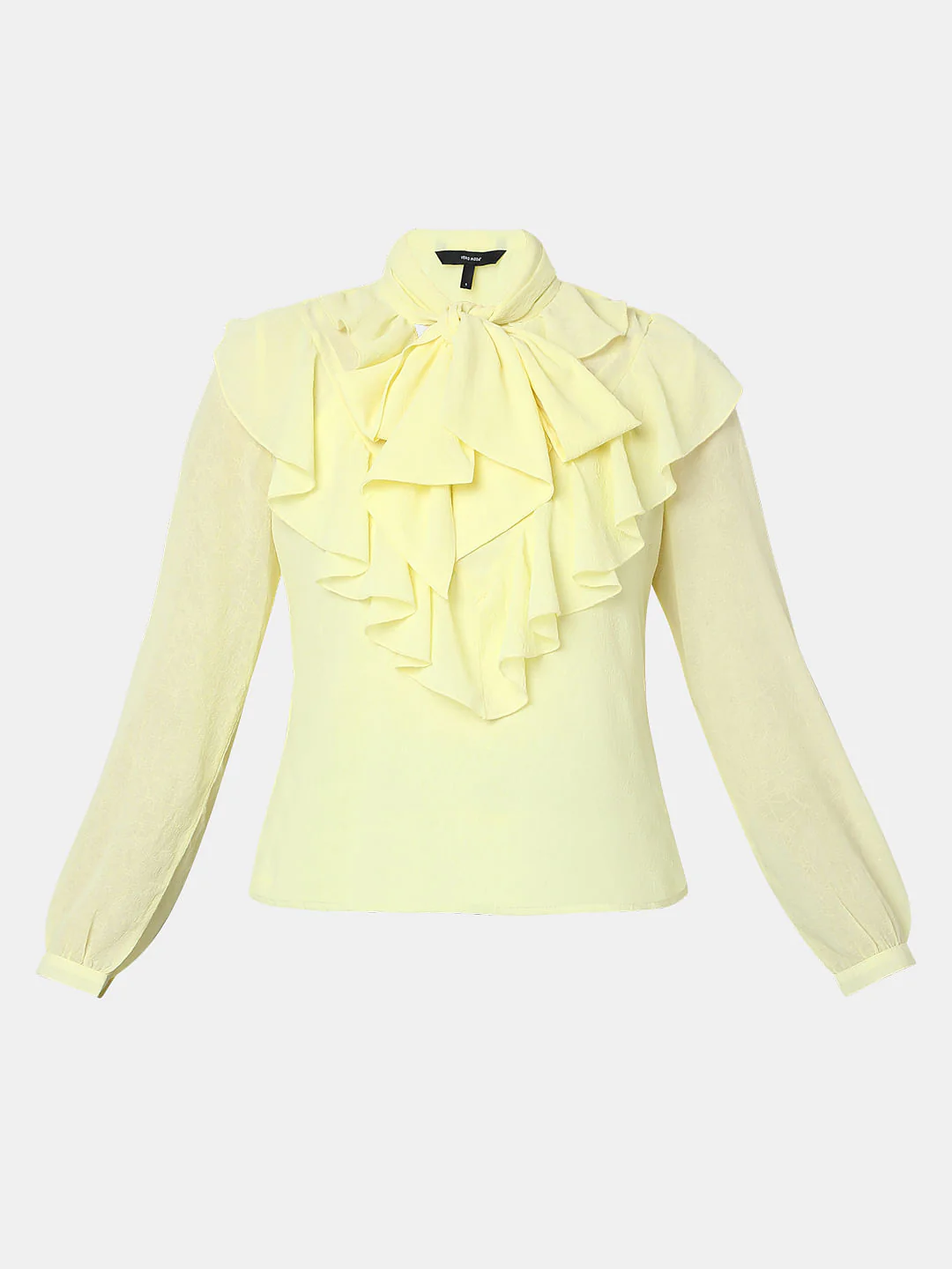 Yellow Ruffle Detail Top - Image 7