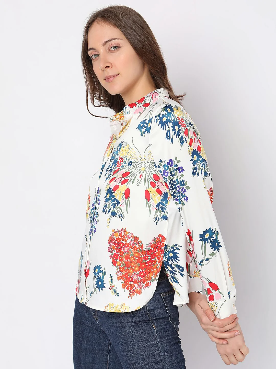 White Floral Shirt - Image 3