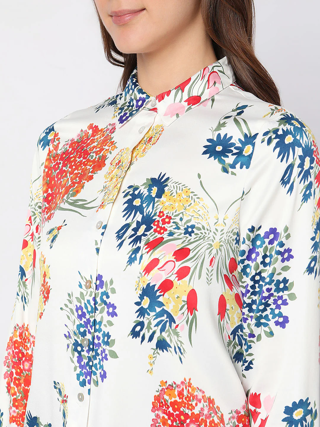 White Floral Shirt - Image 6