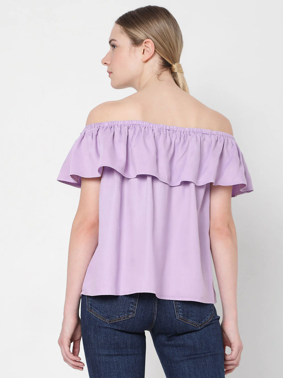 Lilac Off Shoulder Top - Image 4