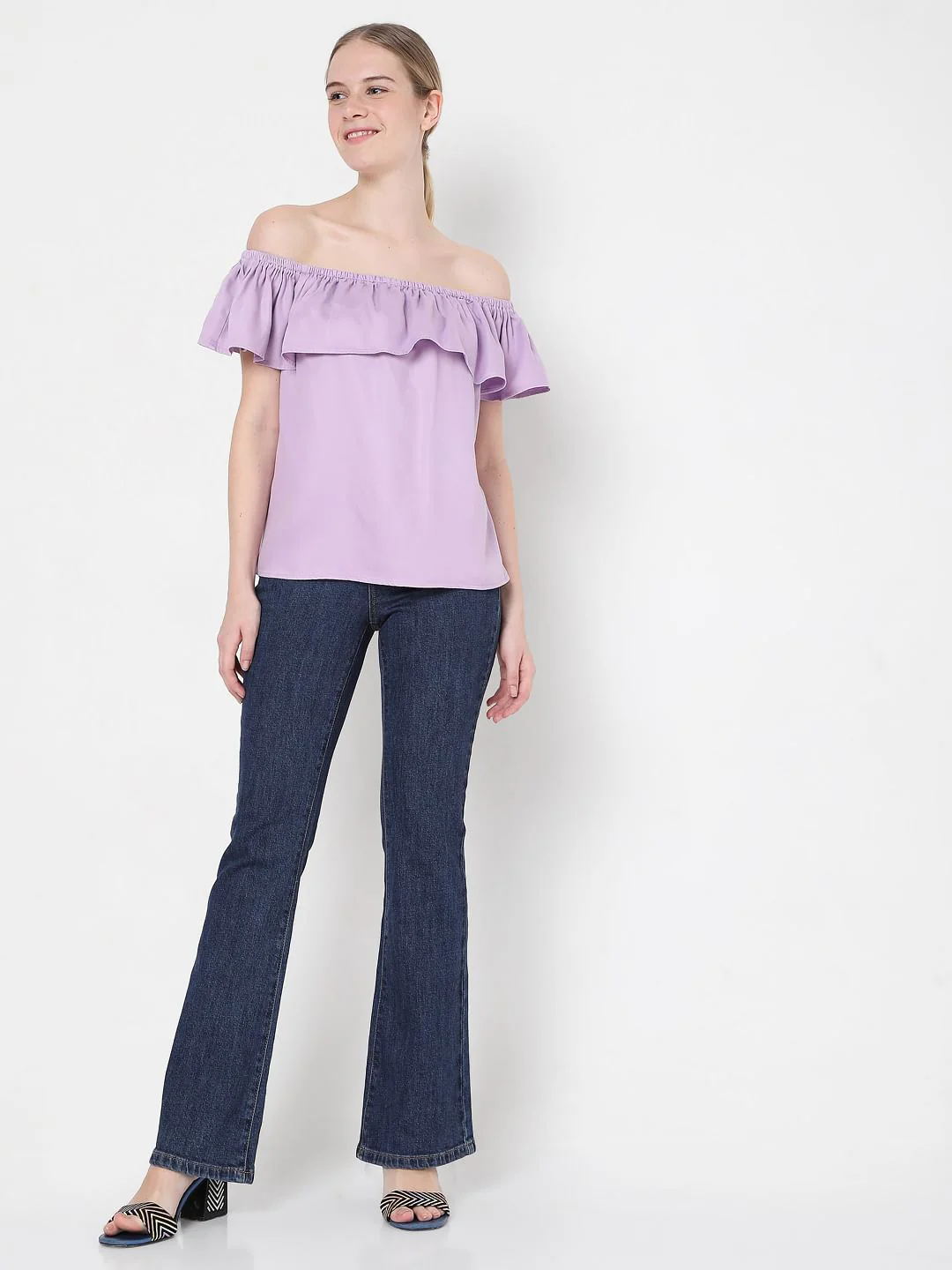 Lilac Off Shoulder Top - Image 5